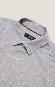 Pied Poule Shirt In Grey Melange