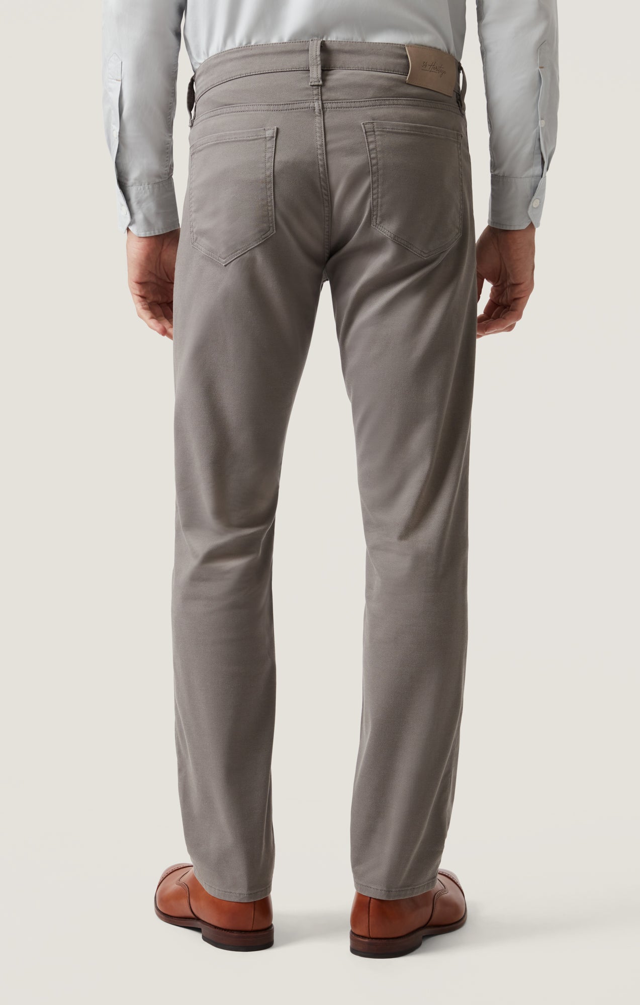 Charisma Relaxed Straight Pants in Steel Coolmax