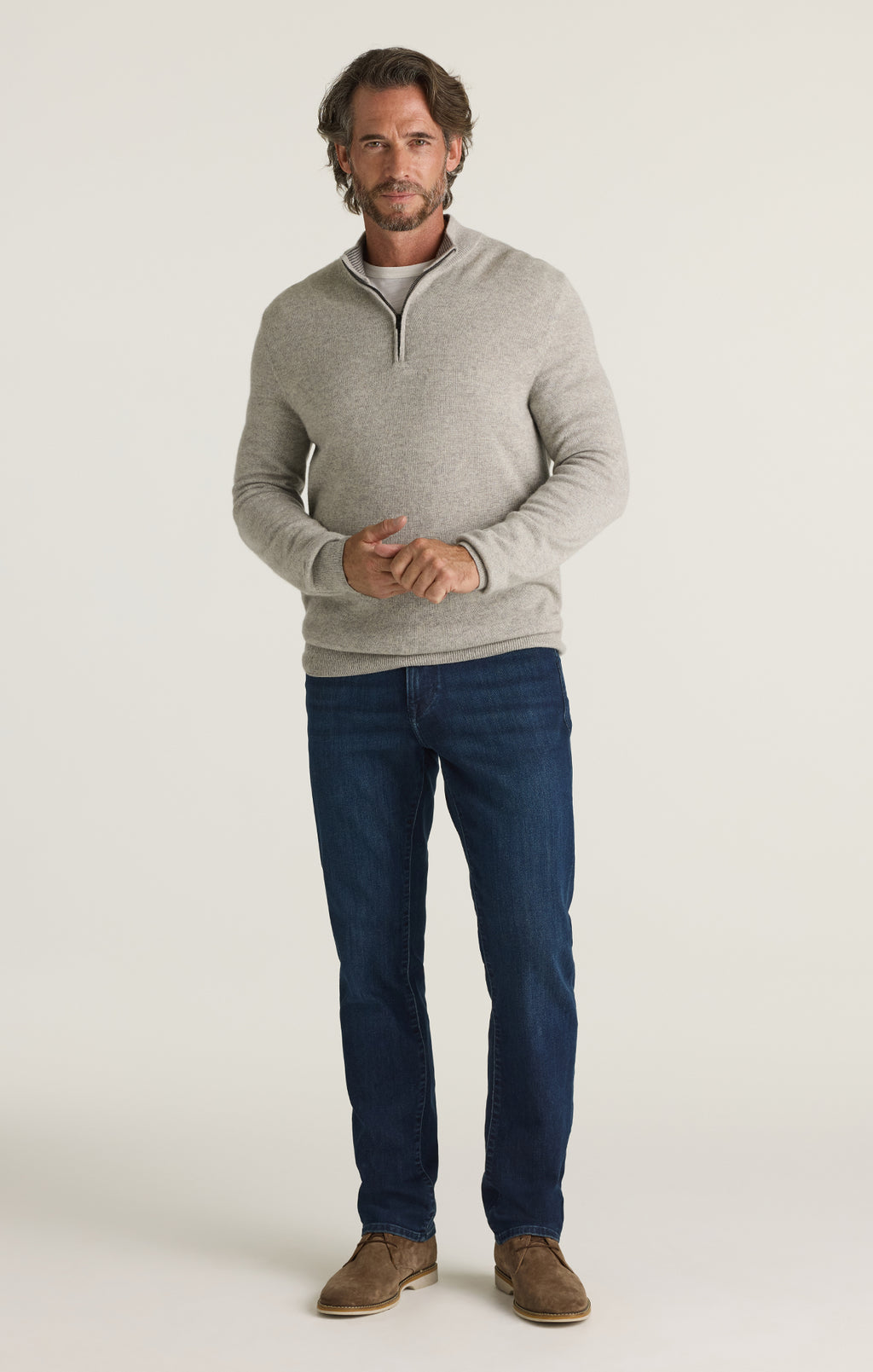 Charisma Relaxed Straight Jeans in Rinse Brushed Aerodenim