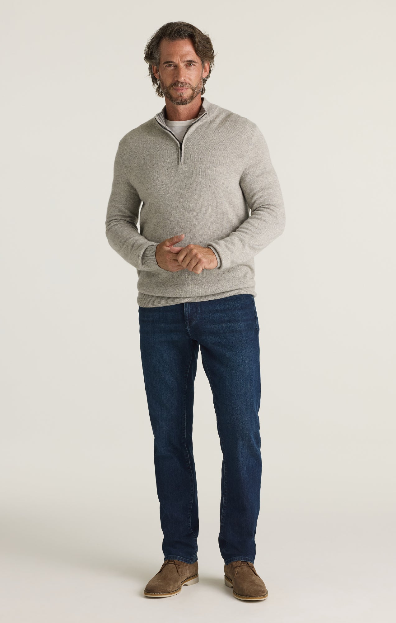 Charisma Relaxed Straight Jeans in Rinse Brushed Aerodenim