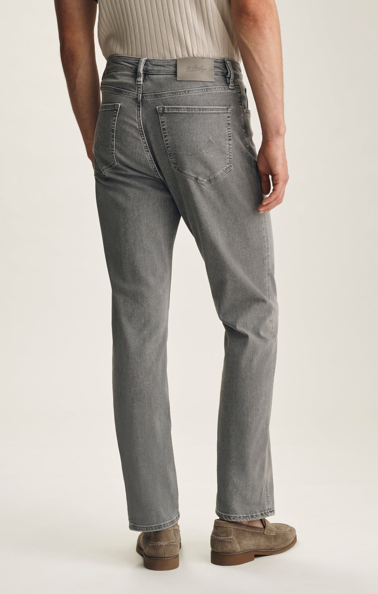 Charisma Relaxed Straight Jeans In Light Smoke Brushed Urban