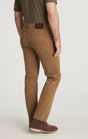 Charisma Relaxed Straight Leg in Tobacco Twill