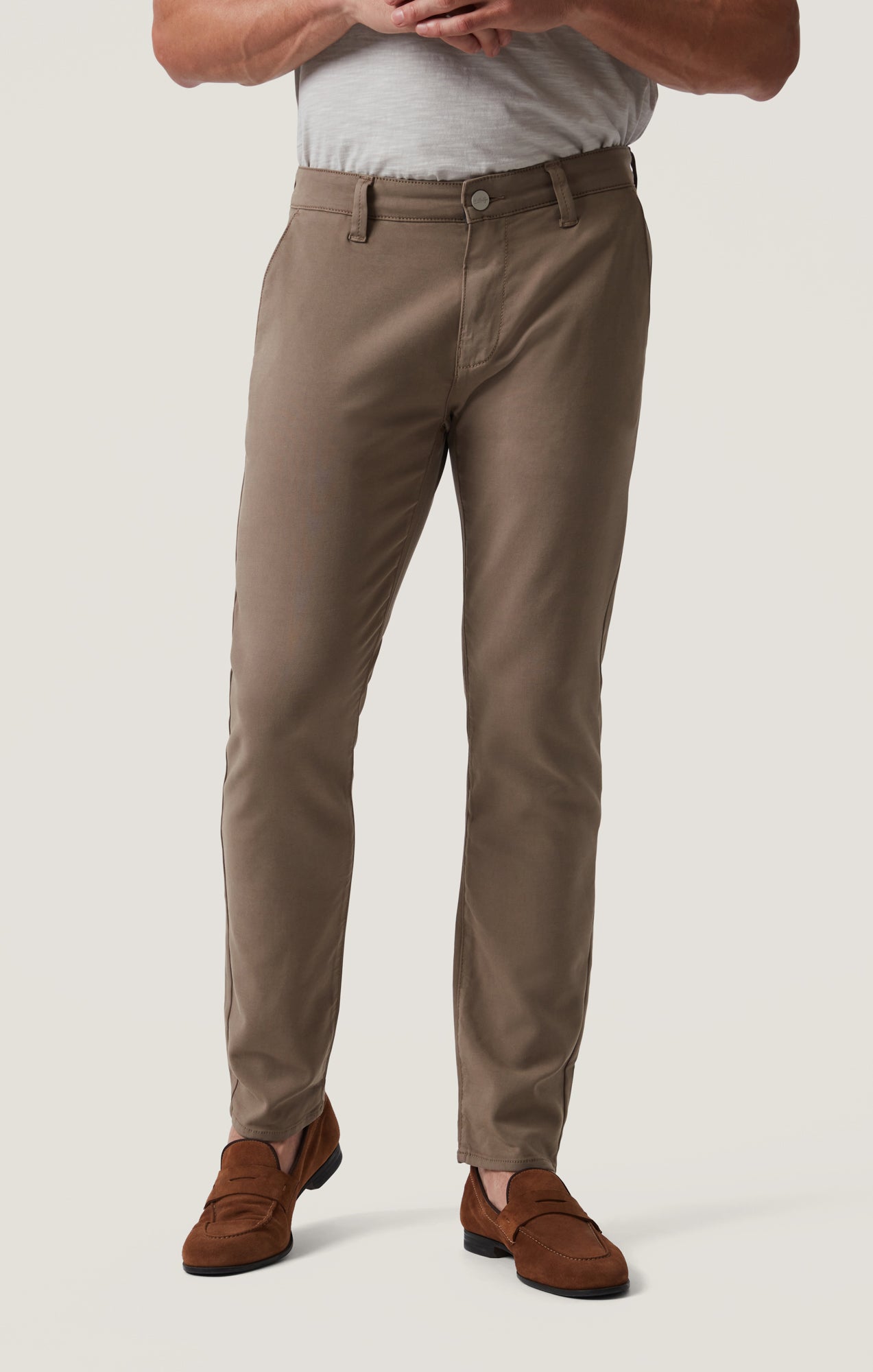 Verona Slim Leg Chino in Toffee High Flyer