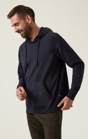 French Terry Hoodie In Navy