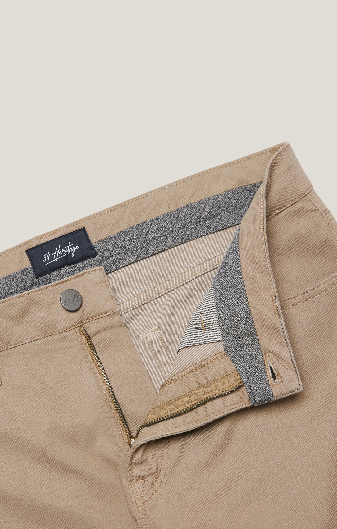 34 Heritage Men's Courage Straight Leg Pants in Sand Coolmax
