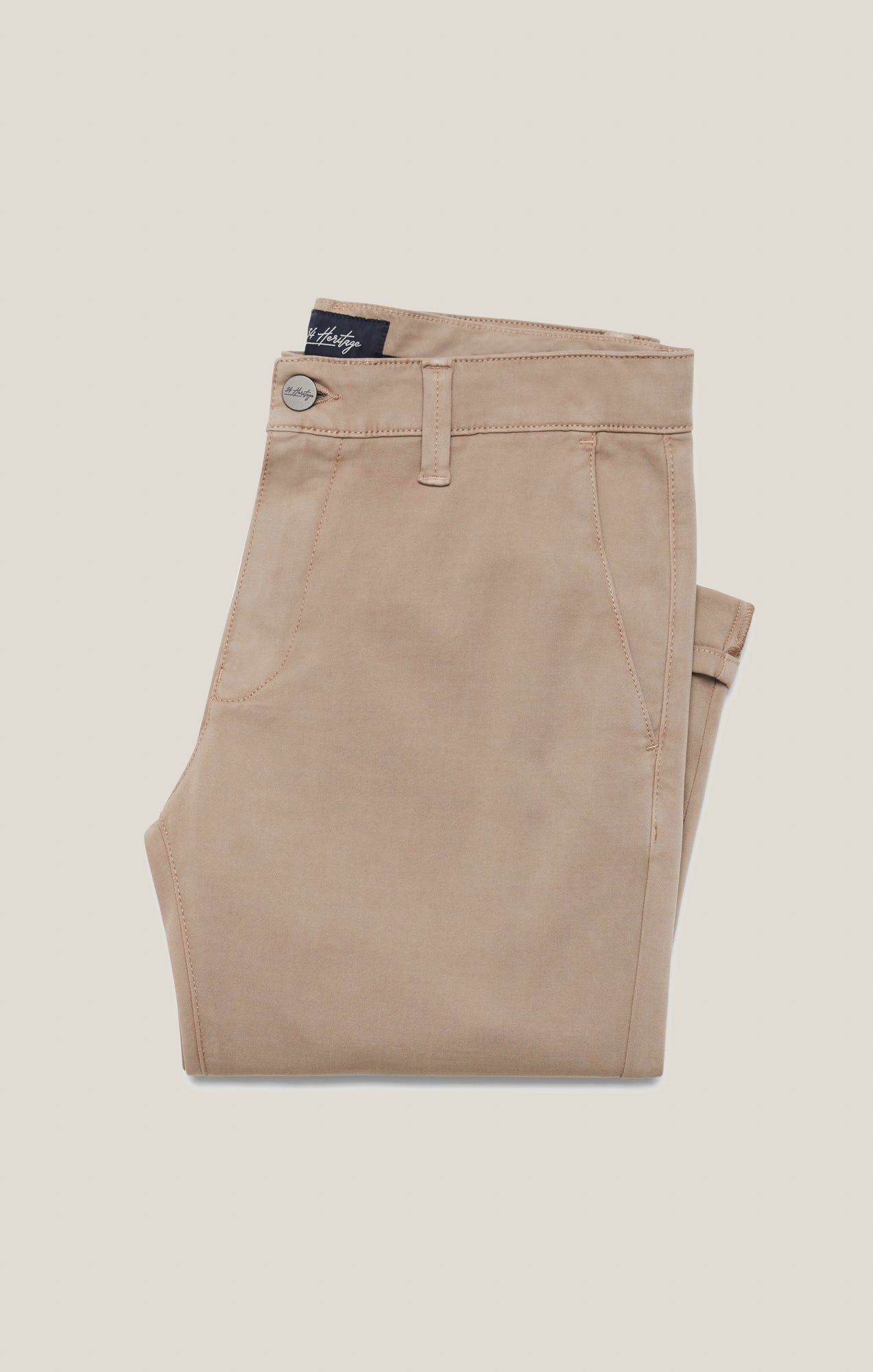 Verona Straight Leg Chino Pants In Vintage Khaki High Flyer