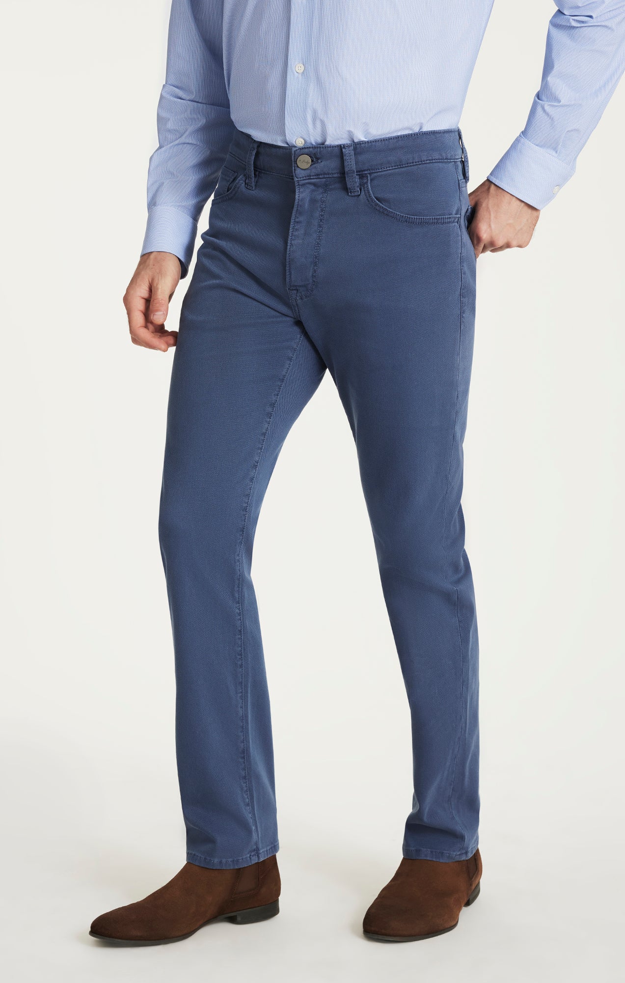 Courage Straight Leg Pants in Blue Honeycomb