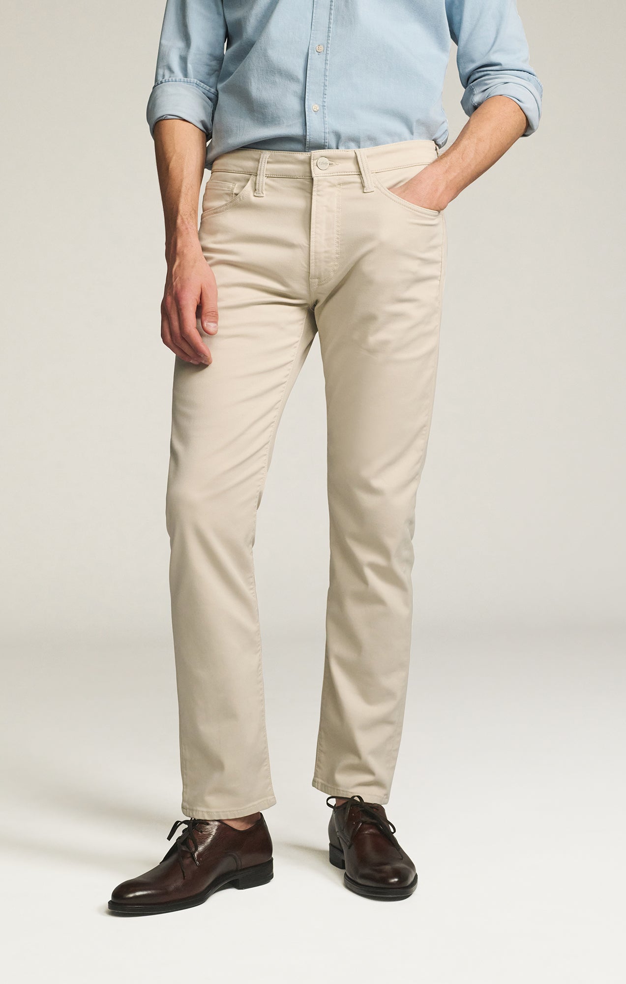 Courage Straight Leg Pants in Tan Coolmax