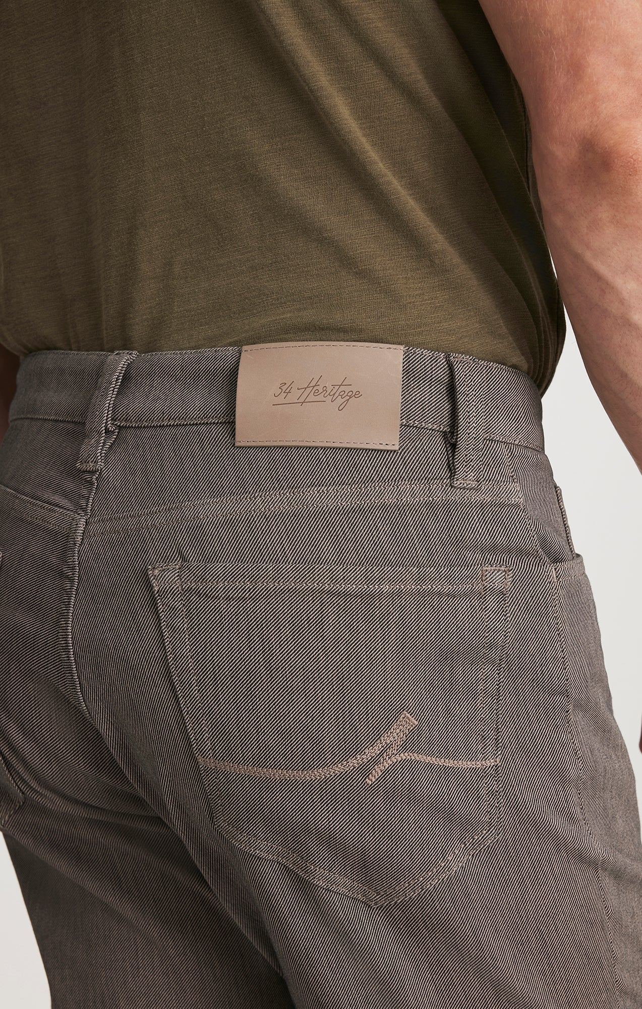 Charisma Relaxed Straight Pants in Dove Grey Diagonal