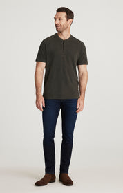 Slub Henley T-Shirt in Peat