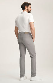 Courage Straight Leg Pants In Pewter Cloud Luxe