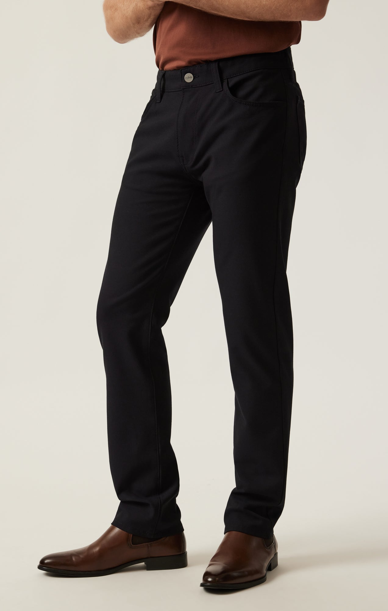 34 Heritage Men's Courage Straight Leg Pants in Navy Supreme