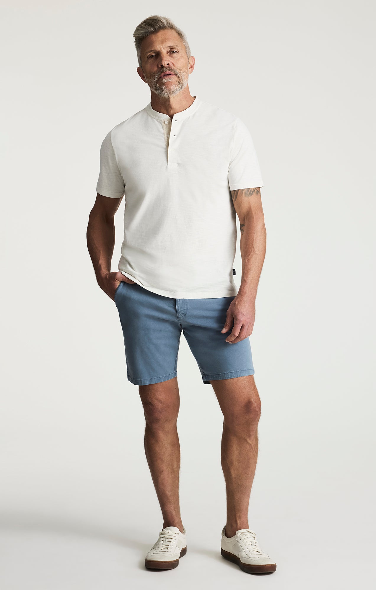 Arizona Slim Shorts In Flint Stone Twill – 34 Heritage