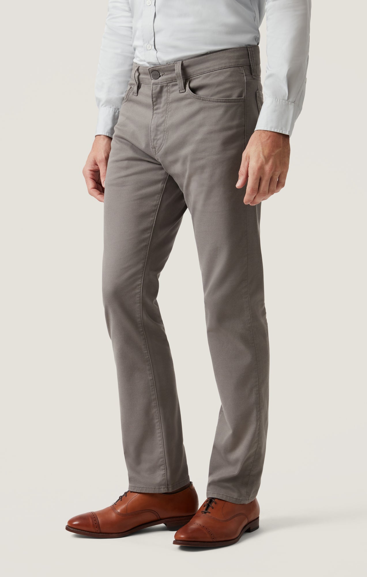 Charisma Relaxed Straight Pants in Steel Coolmax