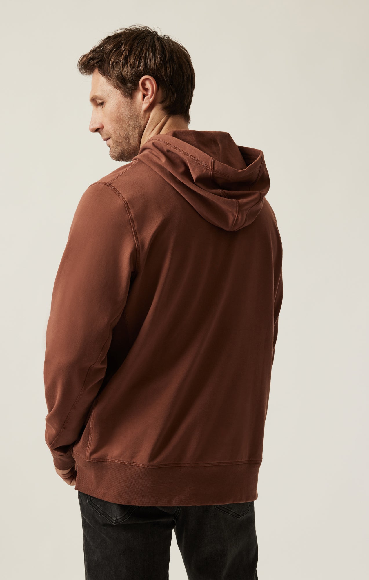 French Terry Hoodie In Cinnamon