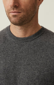 Cashmere Crew Neck Sweater In Charcoal