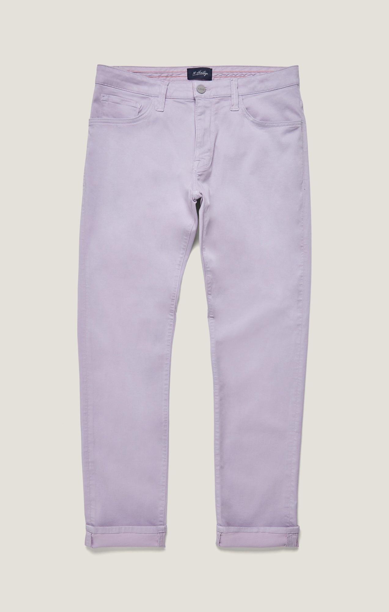 Courage Straight Leg Pants in Lilac Twill
