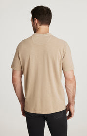 Slub Henley T-Shirt in Twill
