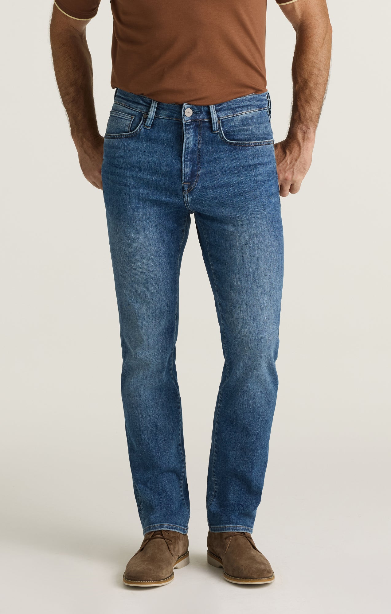 Charisma Relaxed Straight Jeans in Used Brushed Organic Ultra