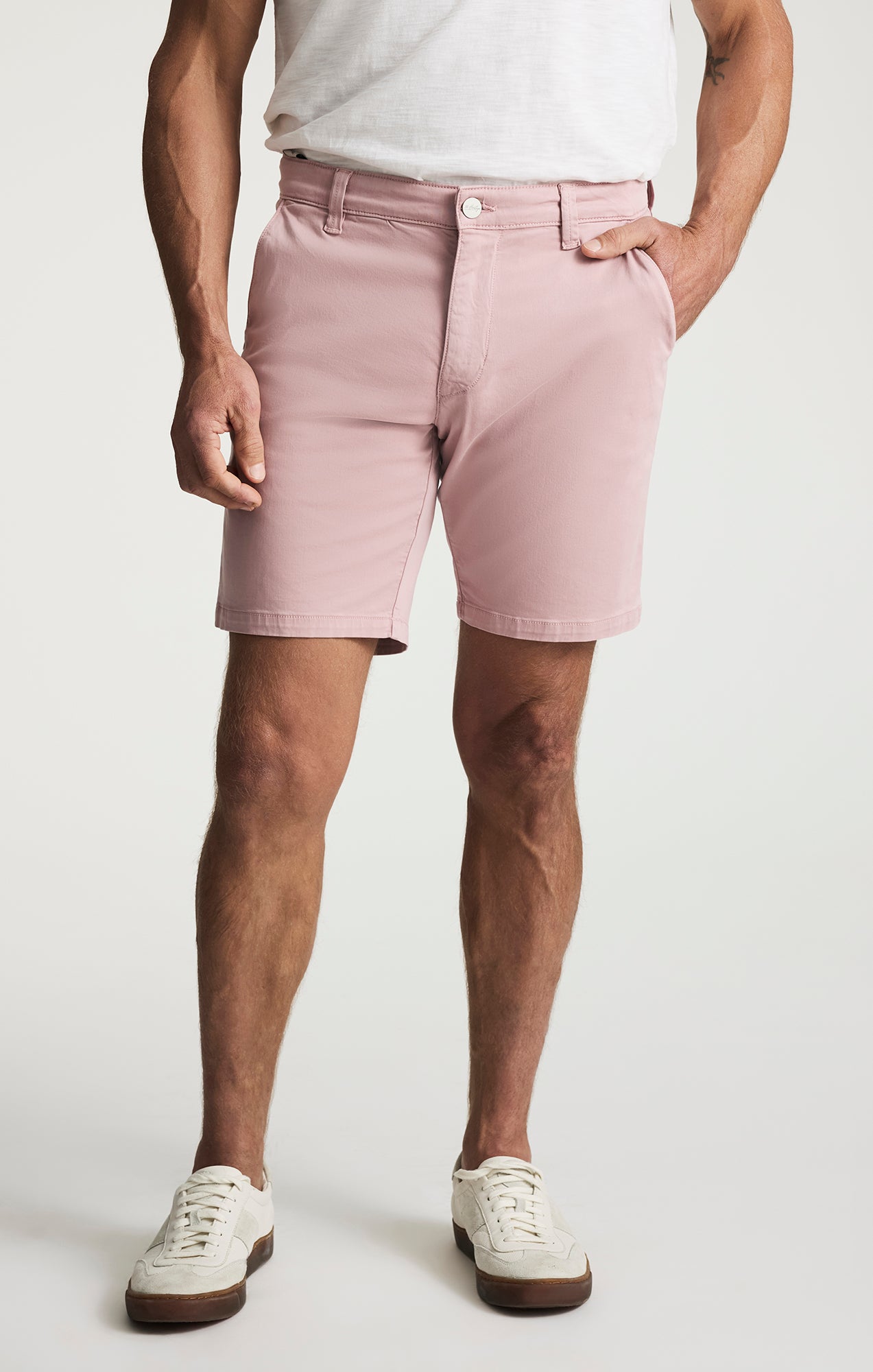 Arizona Slim Shorts In Pink Twill