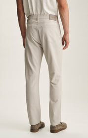 Courage Straight Leg Pants In Stone Seersucker