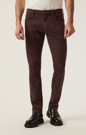 Courage Straight Leg Pants in Burgundy Diagonal