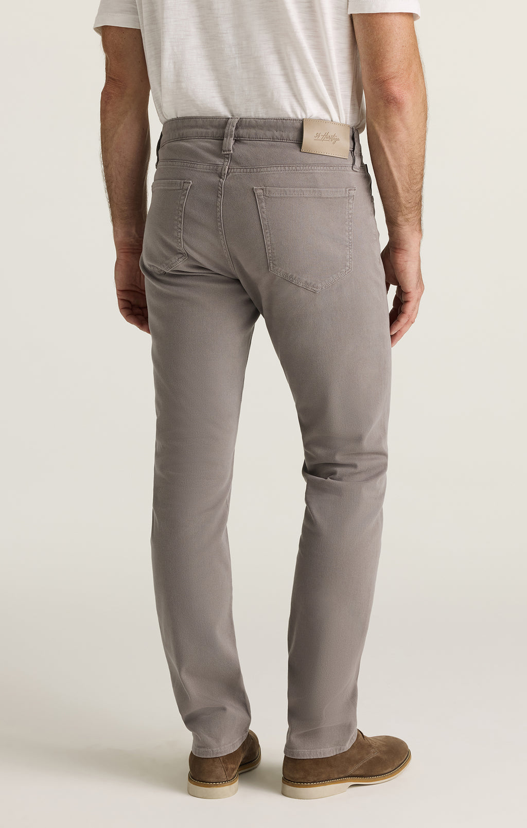 Courage Straight Leg Pants in Grey Honeycomb