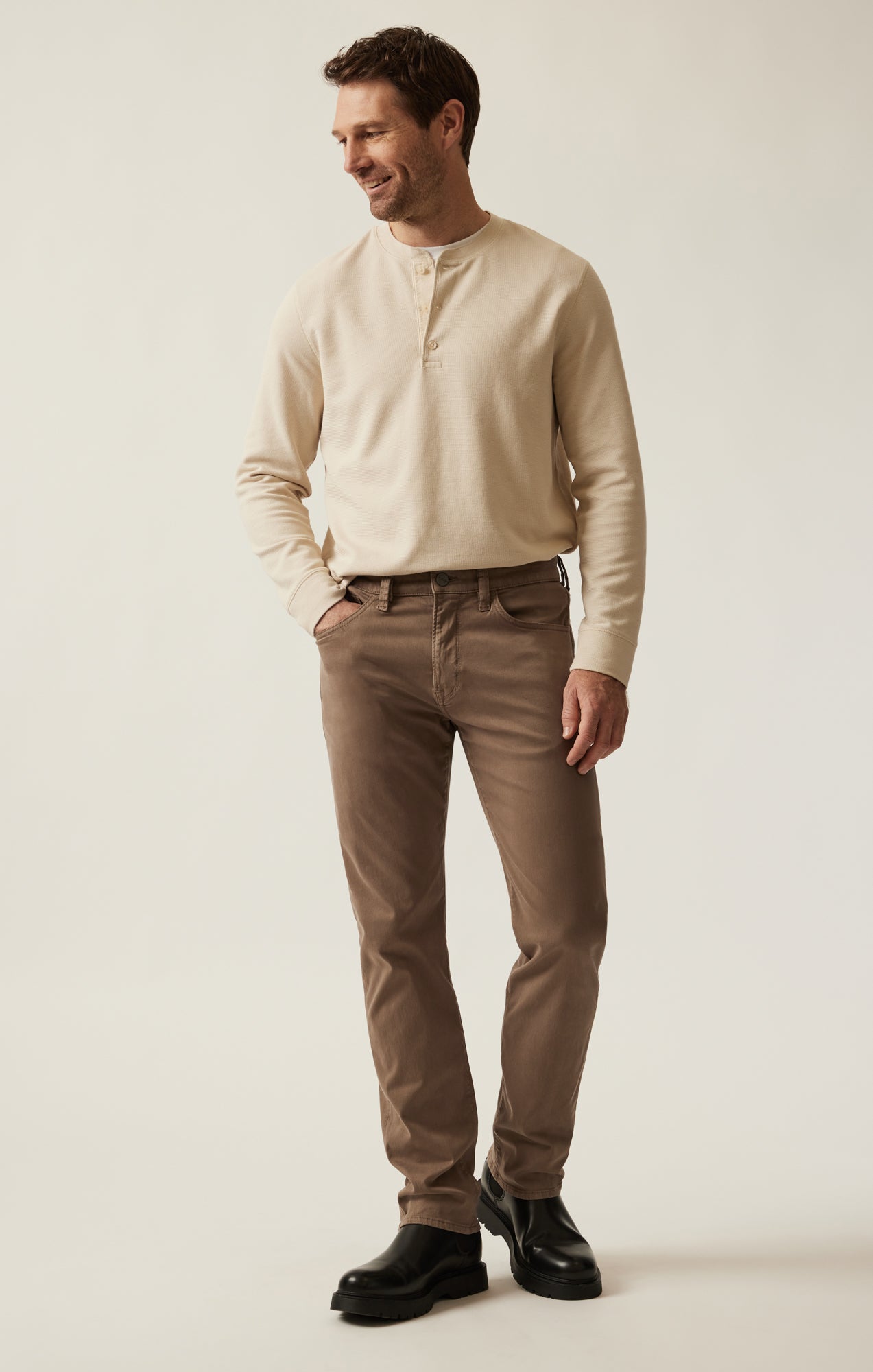 34 Heritage Men's Courage Straight Leg Pants in Timber Twill