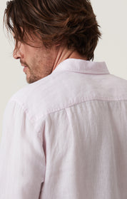 Linen Chambray Shirt in Pink