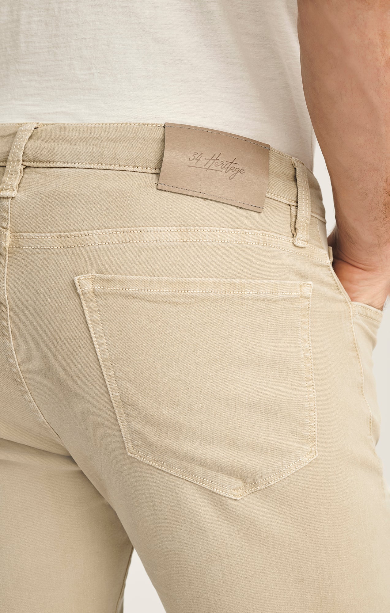 Courage Straight Leg Jeans In Sand Colored Urban