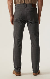 Courage Straight Leg Pants in Brown Elite Check