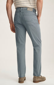 Charisma Relaxed Straight Pants In Flint Stone Twill
