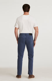 Charisma Relaxed Straight Pants in Blue Honeycomb