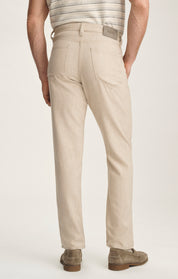 Charisma Relaxed Straight Pants In Wheat Cross Twill