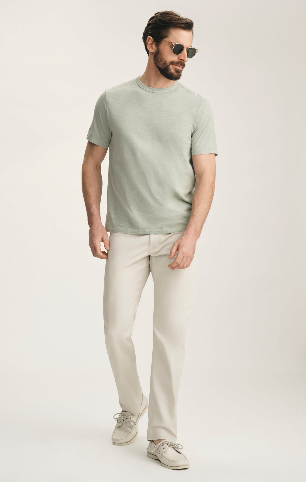 Courage Straight Leg Pants In Bone Coolmax