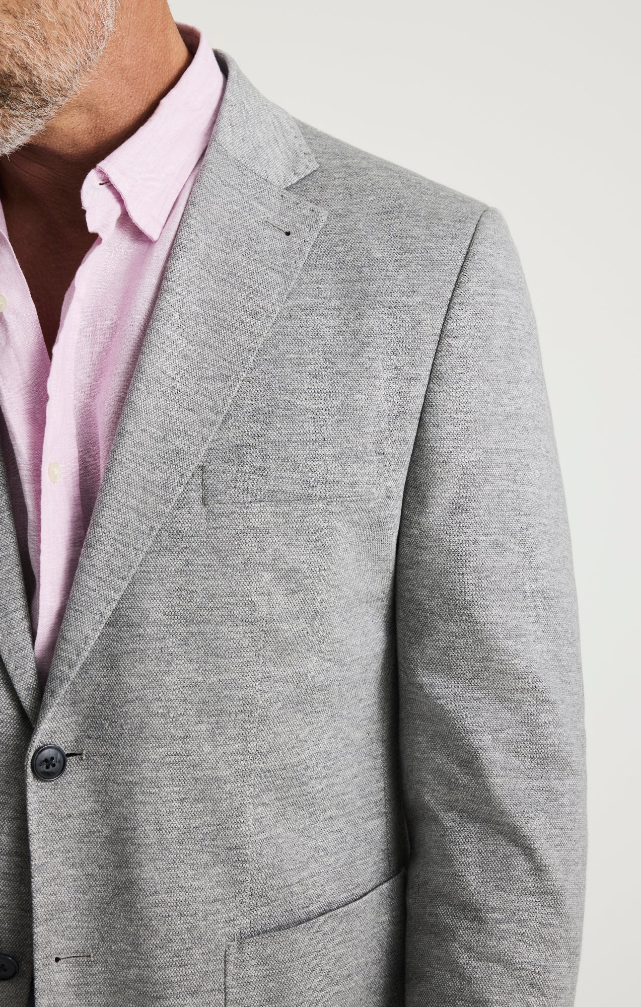 Matteo Melange Blazer In Grey