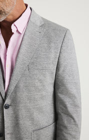 Matteo Melange Blazer In Grey