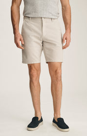 Arizona Slim Shorts In Stone Seersucker