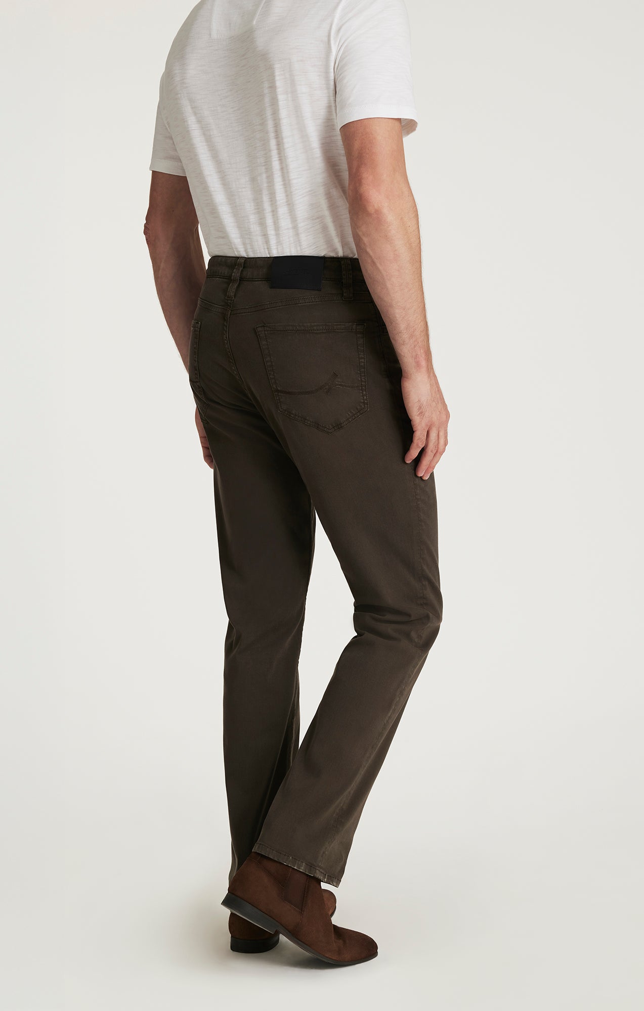 Charisma Relaxed Straight Pants in Cactus Green Twill