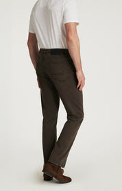 Charisma Relaxed Straight Pants in Cactus Green Twill