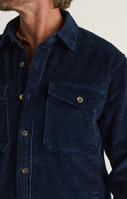 Corduroy Overshirt in Navy