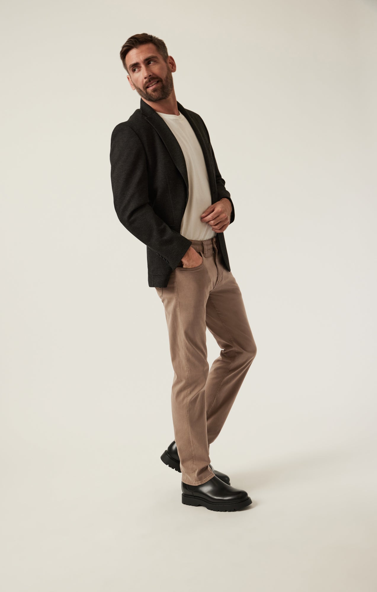 Charisma Relaxed Straight Pants in Timber Twill