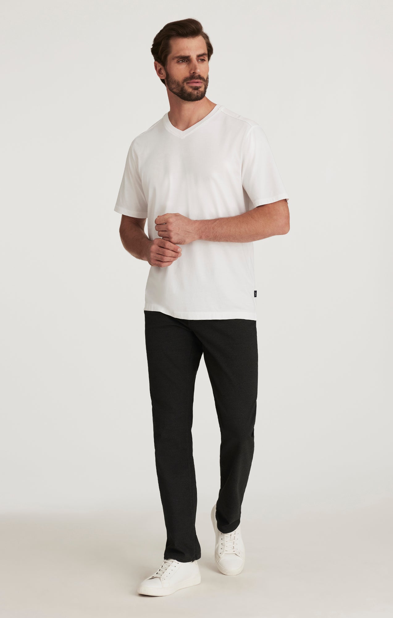 Charisma Relaxed Straight Leg Pants In Black CoolMax