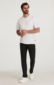 Charisma Relaxed Straight Leg Pants In Black CoolMax