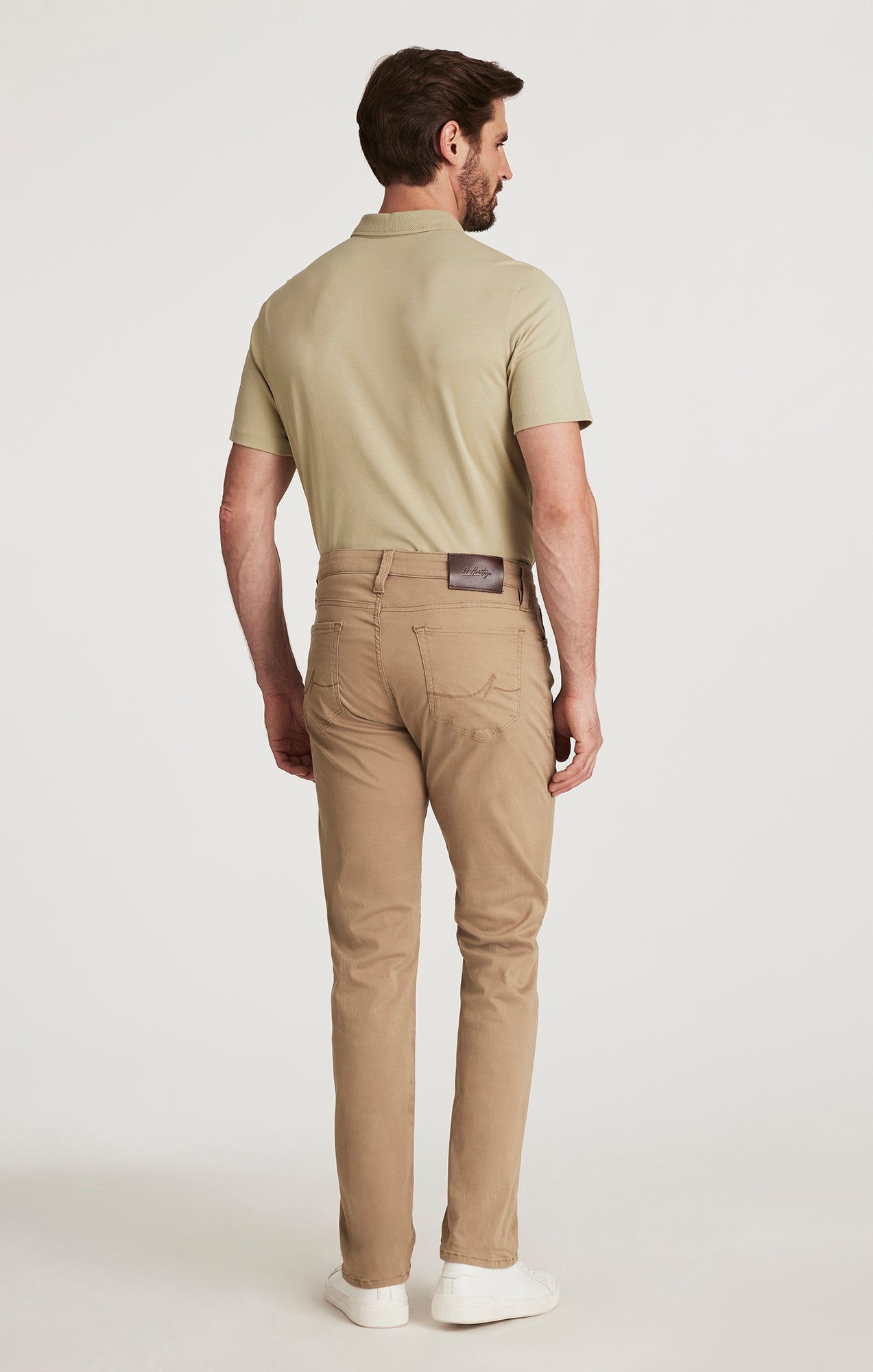 34 Heritage Men's Courage Straight Leg in Khaki Twill