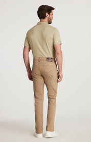 Courage Straight Leg Pants In Khaki Twill