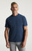 Slub Crew Neck T-shirt In Vintage Indigo