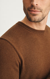 Cashmere Crew Neck Sweater In Coffee