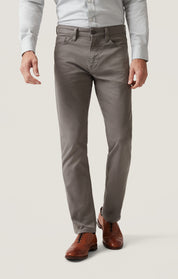 Charisma Relaxed Straight Pants in Steel Coolmax