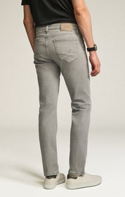 Courage Straight Leg Jeans in Light Grey Organic Ultra